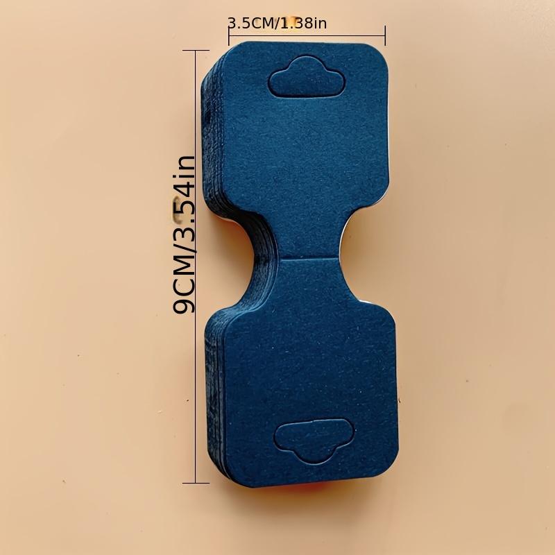 50pcs Blank Kraft Paper Jewelry Display Cards for Bracelets, Necklaces, Keychains and Earrings DIY Jewelry Making Display & Packaging Supplies