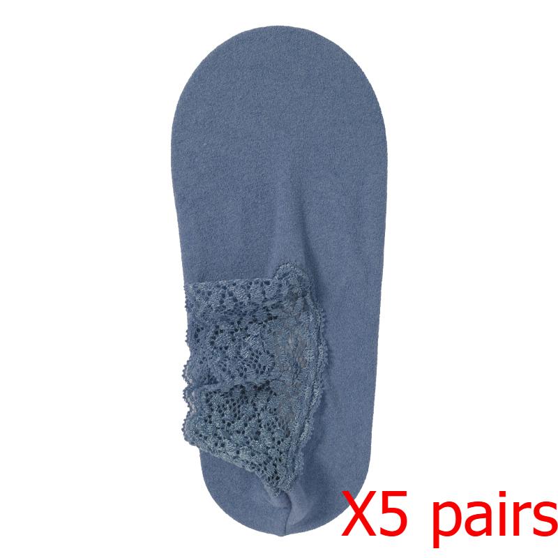 Women's Autumn Winter Thickened Warm Fleece Socks Lace Ankle Socks Non-slip Floor Socks
