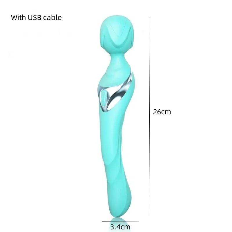 Vibrator Female AV Stick Clitoris Nipple Stimulator Masturbation Massager 10-Frequency Vibration Slapping Adult Products