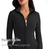 Women's Slim-Fit Elastic Sports Jacket - Yoga, Running, Fitness, Autumn/Winter Zipper Style