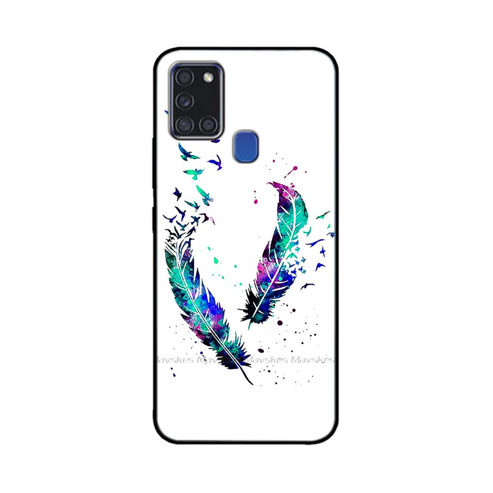 For Samsung A21S Case Silicone Back Protector Phone Soft TPU Bumper Case On For Samsung Galaxy A21s GalaxyA21s A 21s A217 Cover