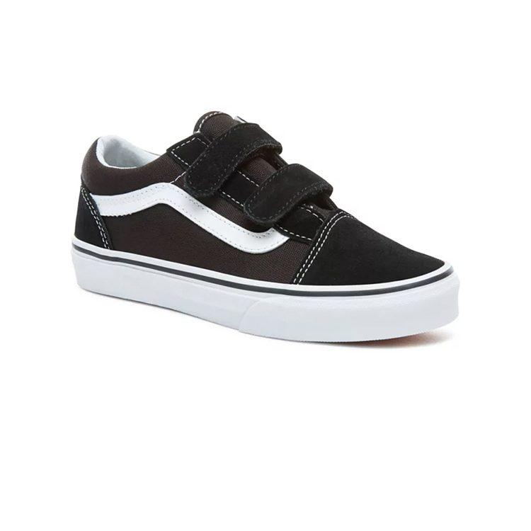 Vans Ward Low top Kids' Skateboarding Shoes Black White Children Aged 3 7 Years Old VN000VHE6BT
