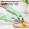 Dish Scrubbing Gloves for Home 2PCS PVC Dishwashing Gloves, Reusable Oil Resistant Cleaning Extended Flexible Waterproof Cuffs Kitchen And Household