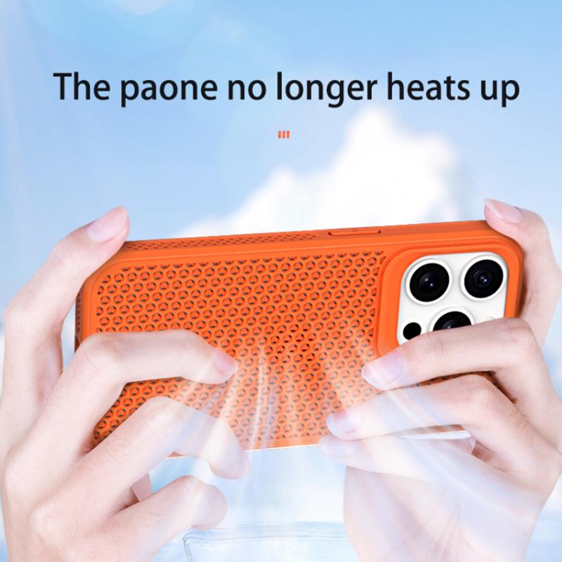 For iPhone 13 Pro Case PC+TPU Heat Dissipation Hollow Cover Phone Accessories Distributors