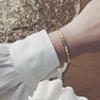 Šestihranný voštinový náramek VQYSKO Náramky z titanové oceli Ručně vyráběné elegantní a elegantní šperky Dárky pro něj