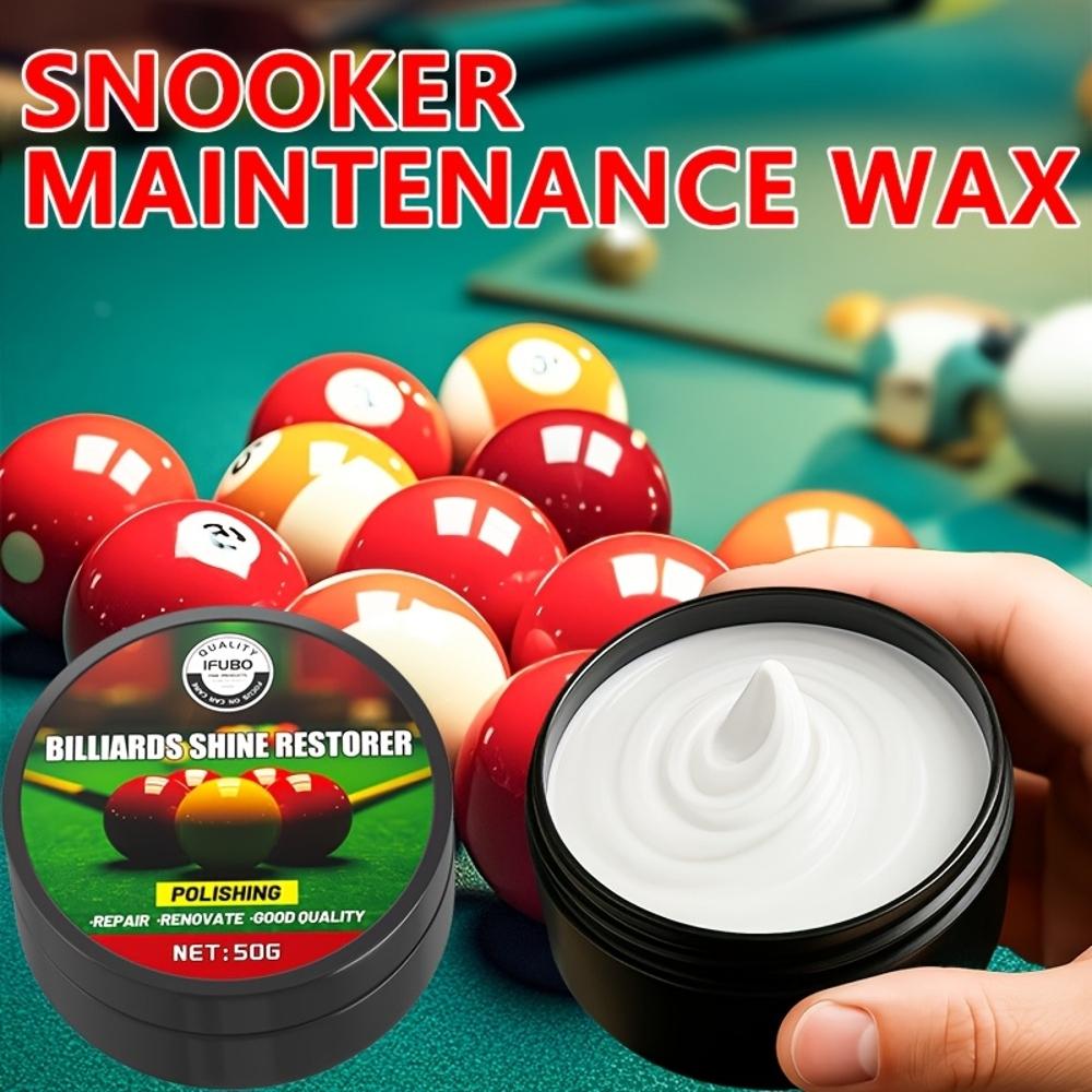 Snooker Ball Maintenance Oil - Pool Table Care Polish Wax, Glossy Glaze for Billiards, Suitable for Snooker and Nine-Ball Cues,