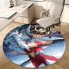 1pc Saint Seiya Athena Round Carpet - Anime Design Office Chair Mat