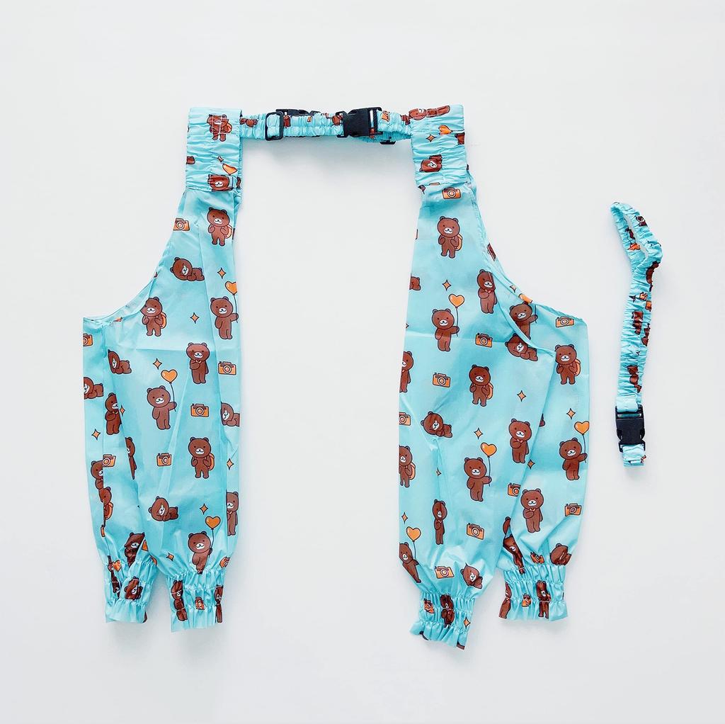 FLUFFYPET Dog Clothes for Large Dogs Pee Splatter and Stain Prevention Paw Cover Blue (XL)