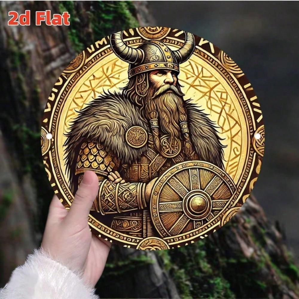2D Flat Metal Wall Art, Durable Indoor Decor for Home, Living Room, Bar, Cafe