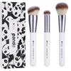 DUcare Face Brush Set of 3 Perfect for and Shading Made with Premium Taklon - Foundation, Powder, Concealer, Blush, -