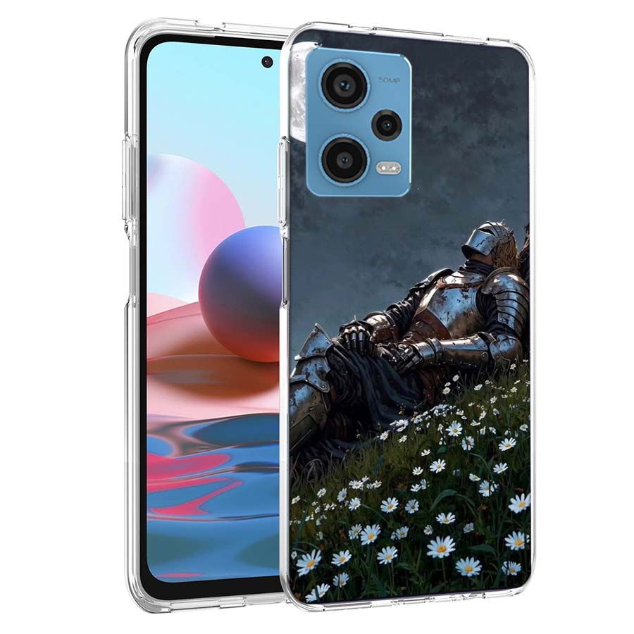 

Чехол для телефона Цветочный Рыцарь Света для Redmi Note 13 12 14 15 Pro Plus 13R 11 11T 11E 11S 10 Pro 10S 9 9S, Прозрачный TP Redmi Note 9S