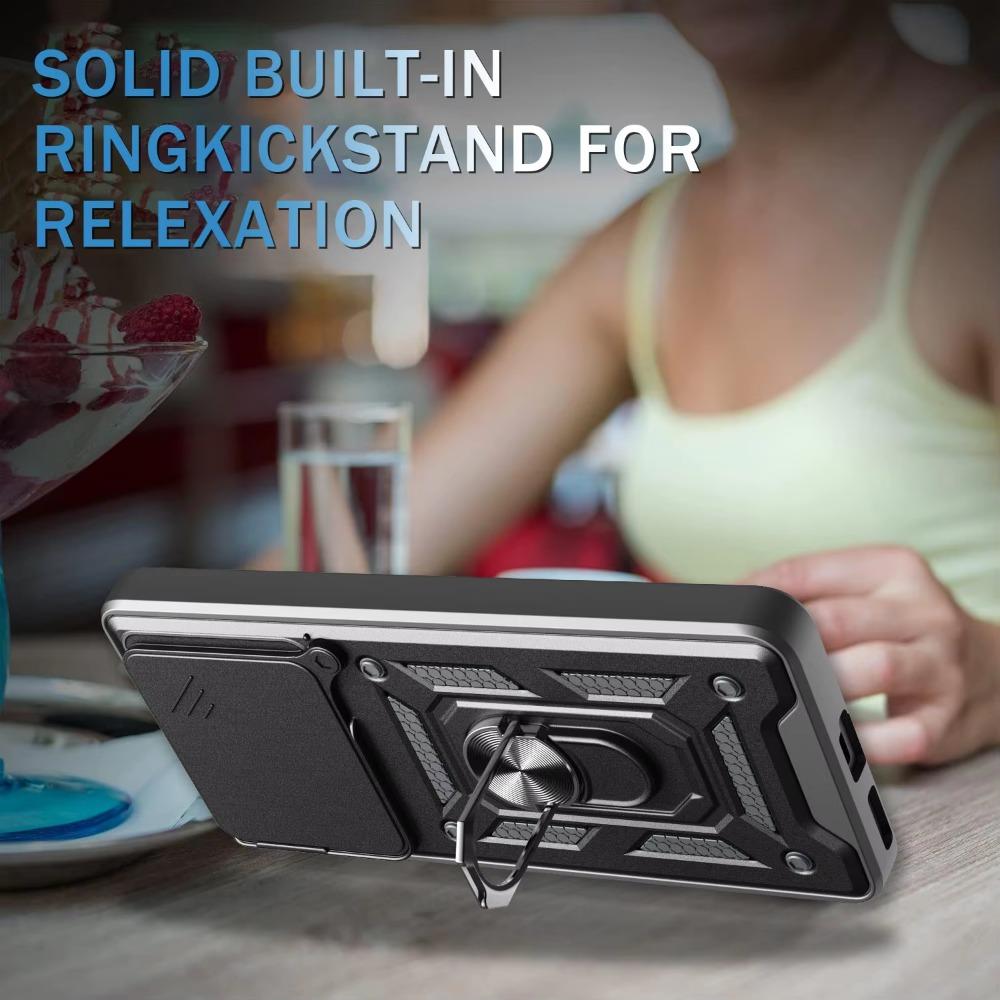 Etui dla Xiaomi POCO F7 Ultra F7 Pro Etui Przesuwana Ochrona Aparatu Stojak Pierścieniowy Odporny na Wstrząsy Tylny Pokrowiec dla POCO F7 Pro Capa Funda