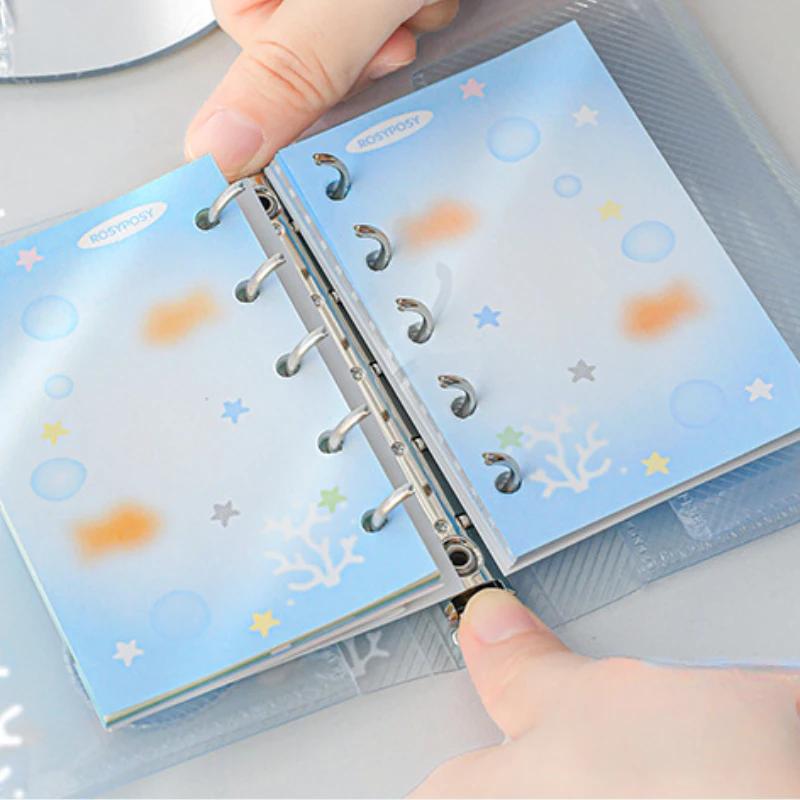 Cute Strawberry M5 Photocard Album Lucky Clover Collection Book for Kpop Idol Photocard Sleeves Album with 10PCS Organizer Book