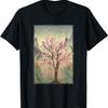Japan Pink Flower  Sakura Pretty Cherry Blossom T-Shirt(1)