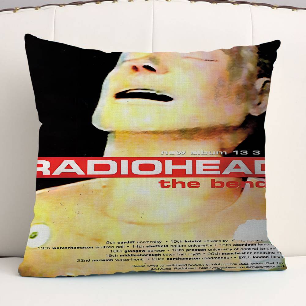 Art Rock Band Radiohead Maple Design Cushion Cover Happy Autumn Harvest Decor Holiday Decorati Pillow Cover
