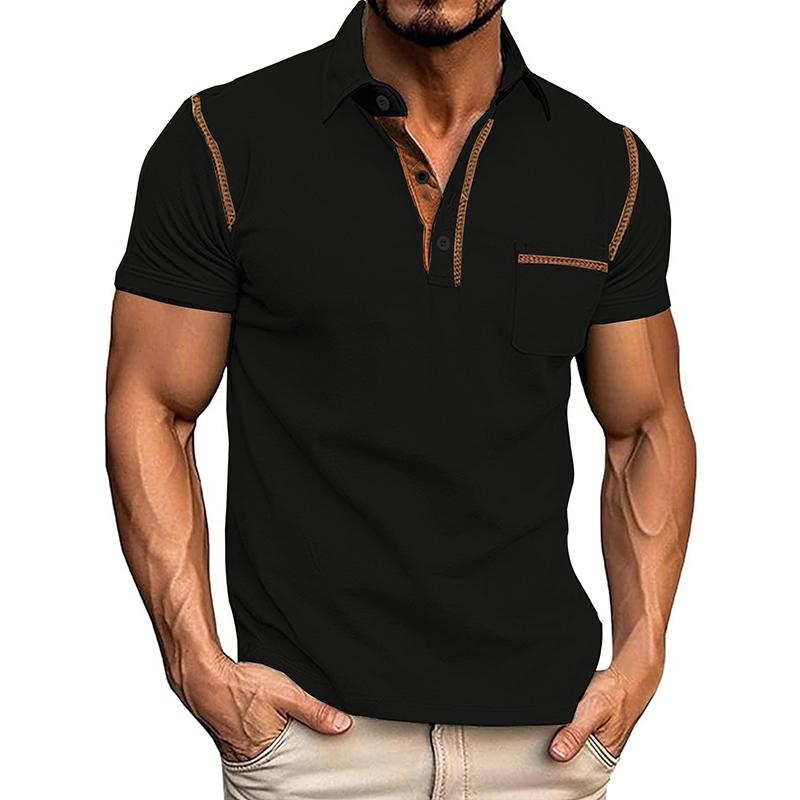 Summer Men Clothes Short Sleeve Lapel Golf Polo Shirt Men Businesss Casual Fashion Tops Polo Shirt