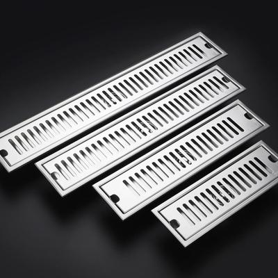 20-50cm Square Bathroom Sink Strainer with Strainer Cover Linear Floor Drain Durable Drain Filter