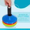 25/50Pcs Colorful Soccer Disc Cone Set Durable Soccer Cones Soccer Training Sign Dish  Basketball