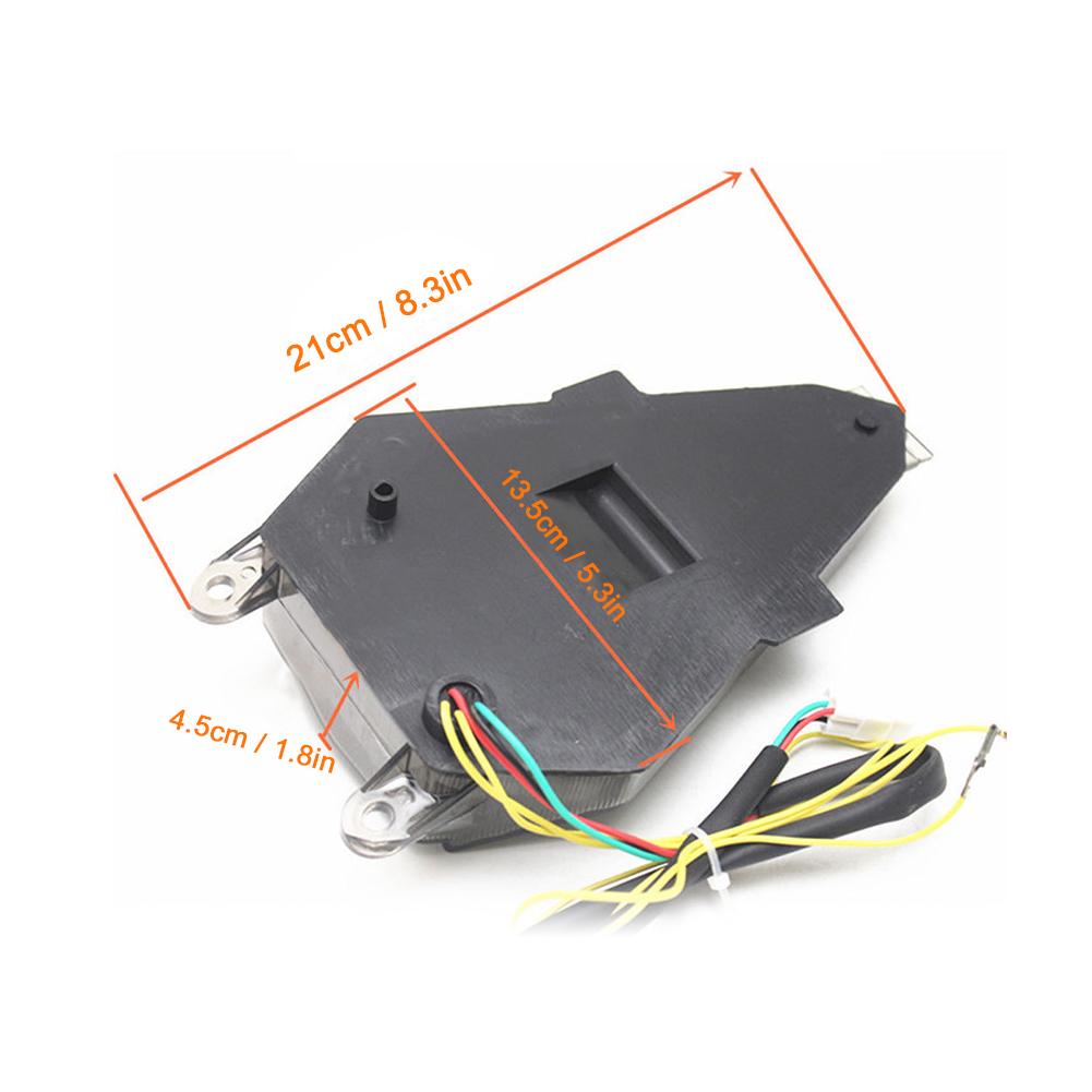 Motorcycle LED Tail Light with Turn Signals Smoky Lens Fit for Yamaha YZF R6 20062016