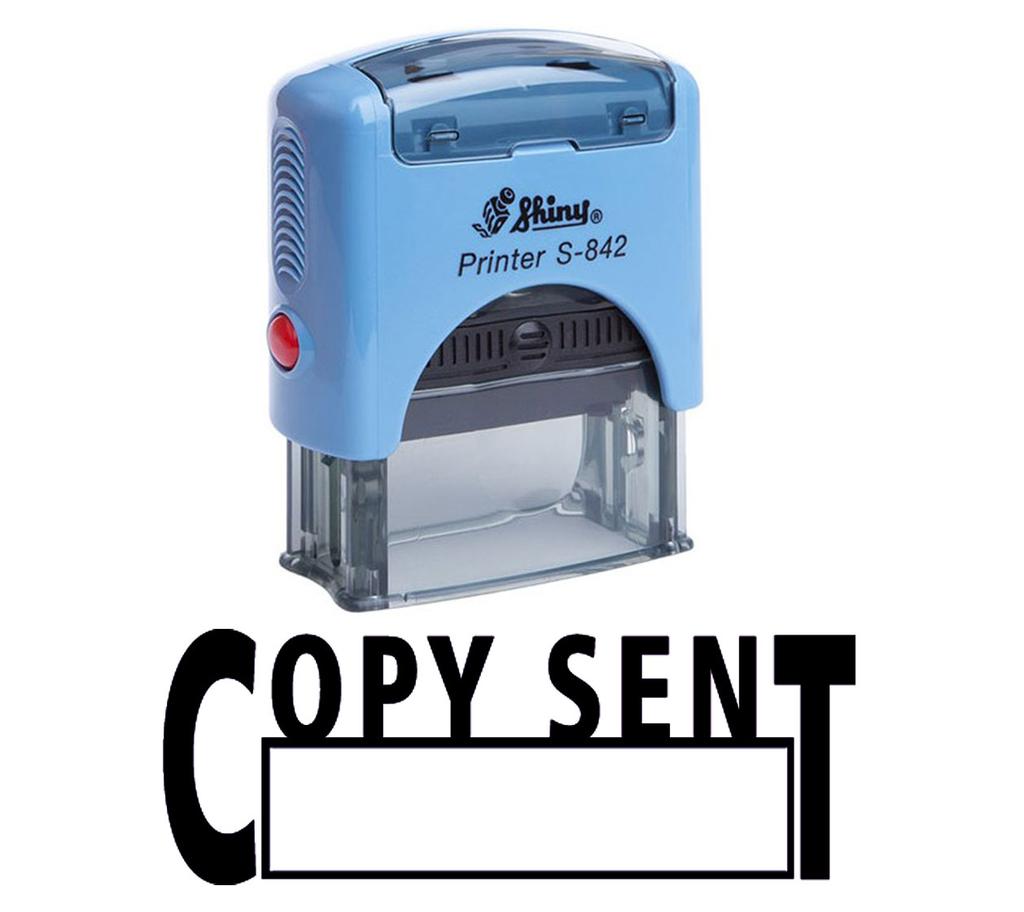 Printtoo COPY SENT Self Inking Rubber Stamp Custom Shiny Office Stationery