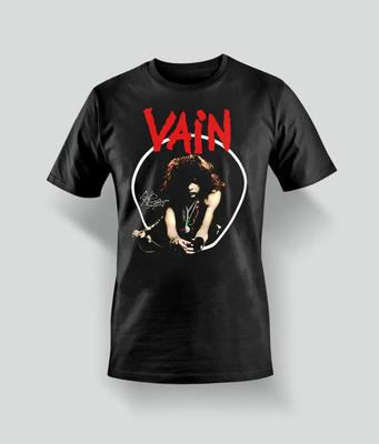 Retro Vain Band Signature  Black Cotton Tee All Sizes S To 5Xl 86A Unisex T-Shirt