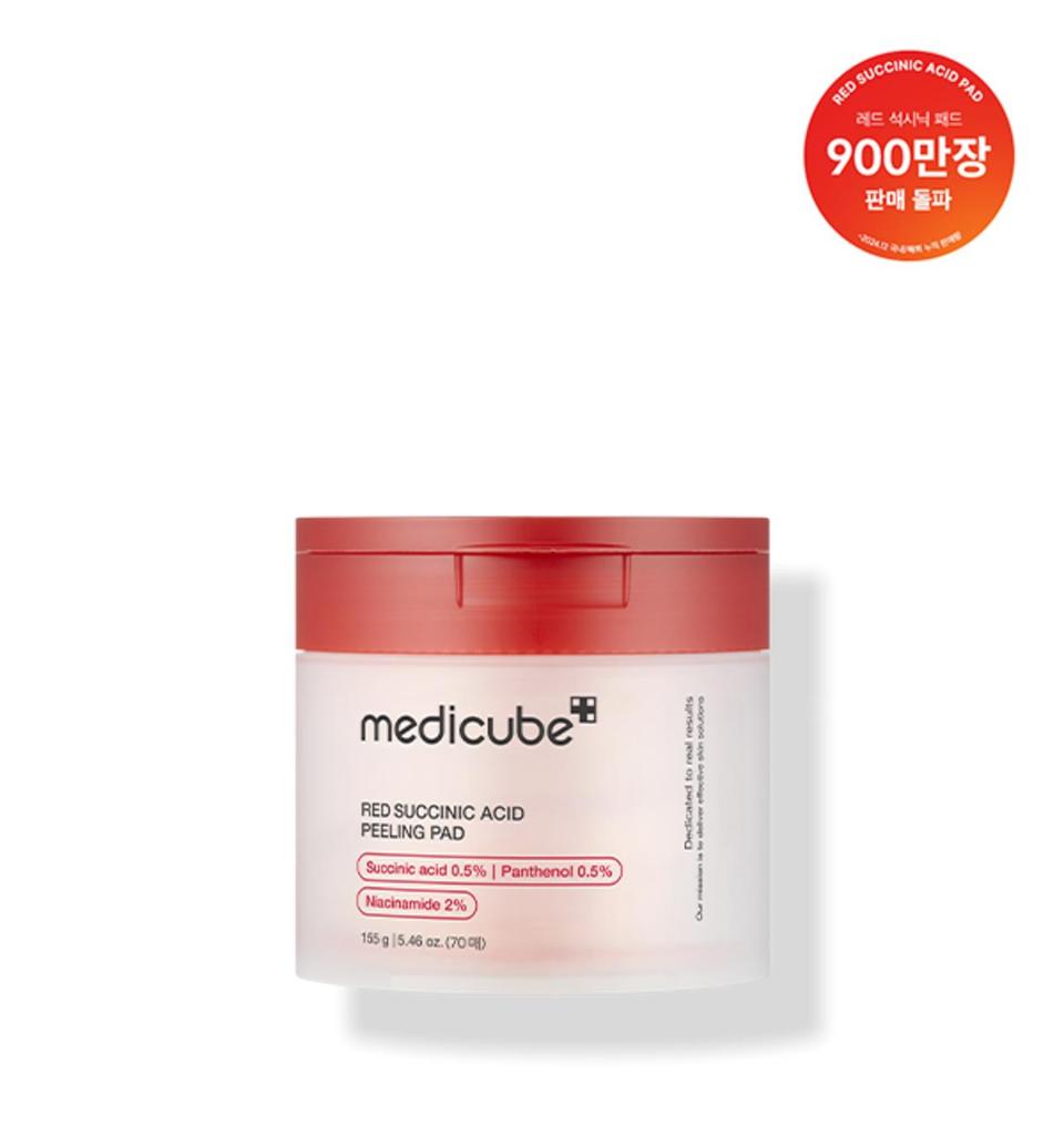 Medicube Red Succinic Acid Peeling Pad, 155g (70 Pads)
