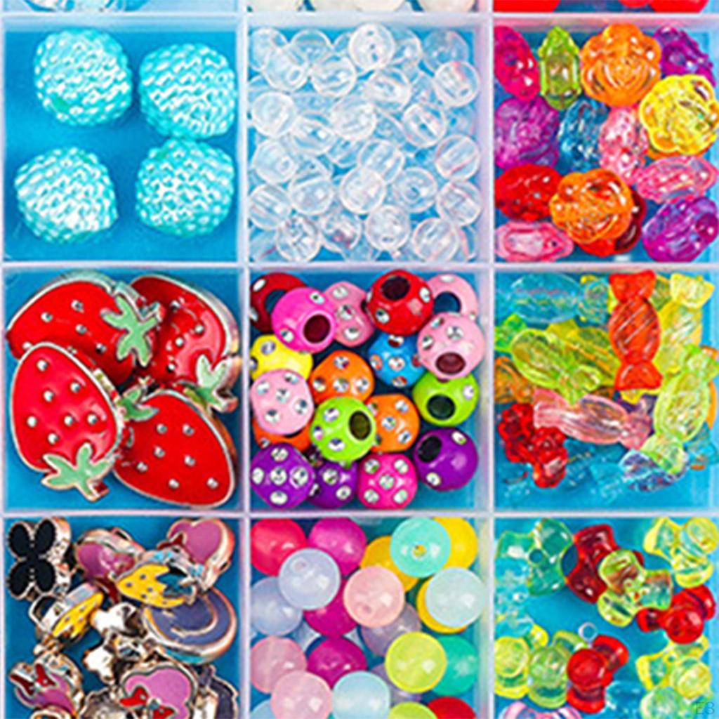 Beaded Bracelet Making Set Beads for Colored Hair Bands