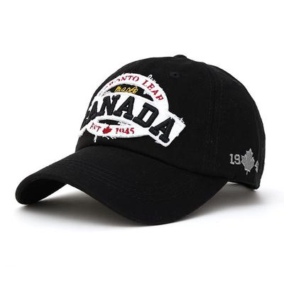 Classic Embroidered Trucker Cap Adjustable Dad Hat with Canadian Embroidery, Casual Style, Soft Medium Fabric