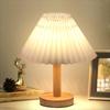 Art Atmosphere Bedside Night Light Modern LED Desk Lamp Minimalist Nordic Pleated Table Lamp Study
