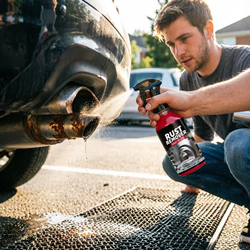 100ml Rust Remover Auto Exhaust Pipe Rust Derusting Spray Quickly Car Wheel Hub Care Clean Metal Iron Prowder Stain Removal