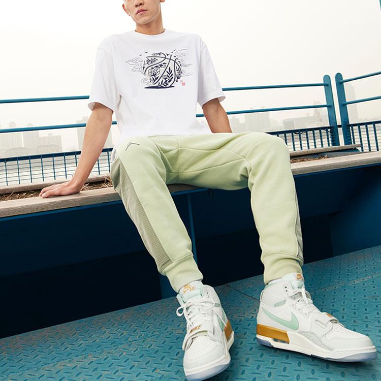 Jordan Printed Crew Neck Short Sleeve T-Shirt Men Tops White DO4089-100