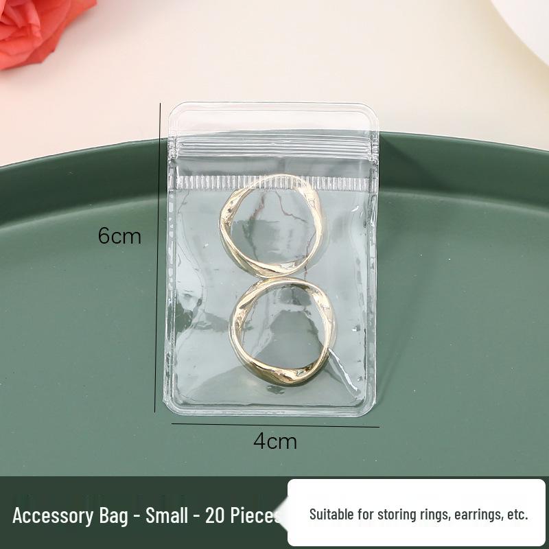 

Transparent Dustproof Jewelry Storage Box & Sealable Bags for Earrings, Rings, Bracelets, and Necklaces