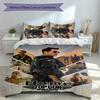 3pcs Custom Name Top Gun Maverick Bedding Set,Includes 1 Duvet Cover and 2 Pillowcases,All-season Bedroom Decor