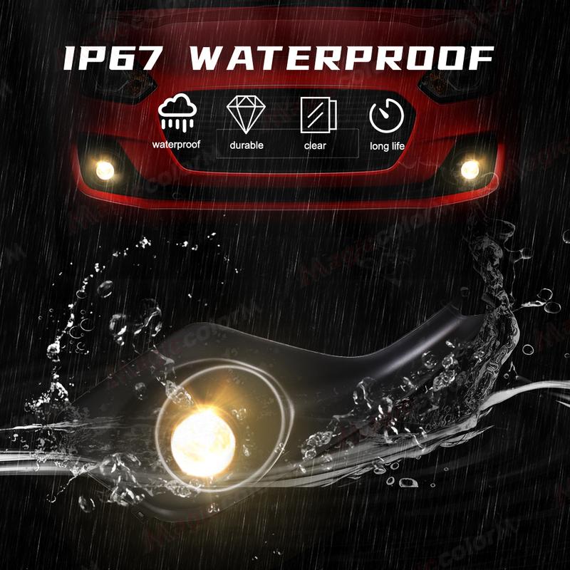 Fog Lamp For Suzuki Swift 2018  LED Foglights Front Bumper Fog Lamp Assembly Halogen Bulb with Cover Grill Bezel Kit 12V