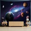 Astronaut Univers Mond Wandteppich Wandbehang Boho Hippie Tapiz Wohnzimmer Ästhetik Zimmer Heimdeko