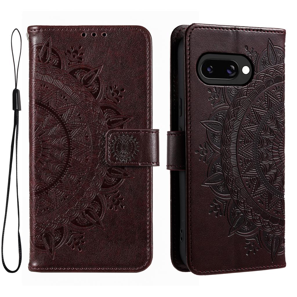 Pentru Husă Google Pixel 9a Totem Imprimat Piele PU Portofel Suport Husă Telefon