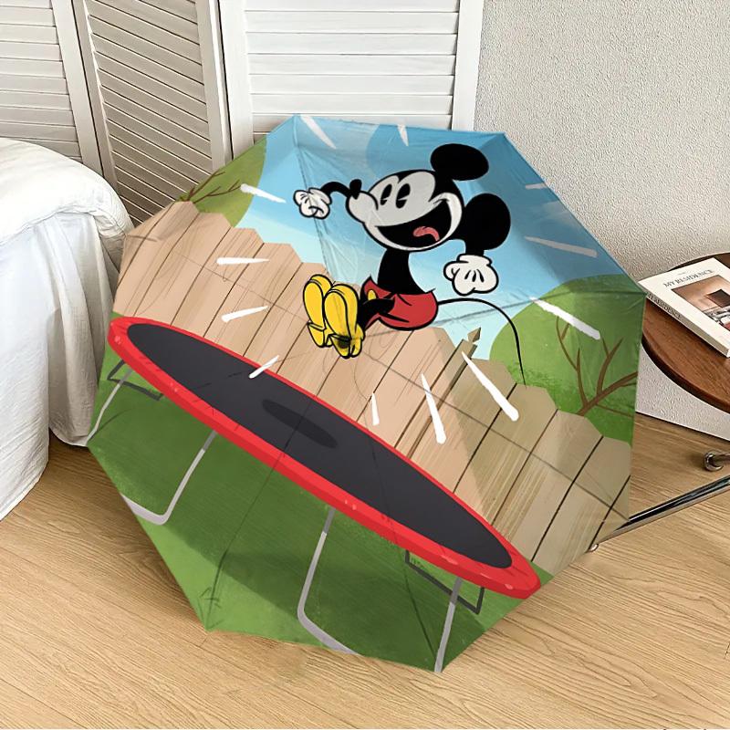 1pc mickey mouse Automatic Folding Umbrella, 8-Rib Durable Frame, Durable Foldable Design - Elegant Gift for Commute yy251210025