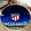 Atletico Fan Gear Custom Name Round Area Rug Carpet Rug For Living Room Bedroom Sofa Playroom Decor Nonslip Floor Mat