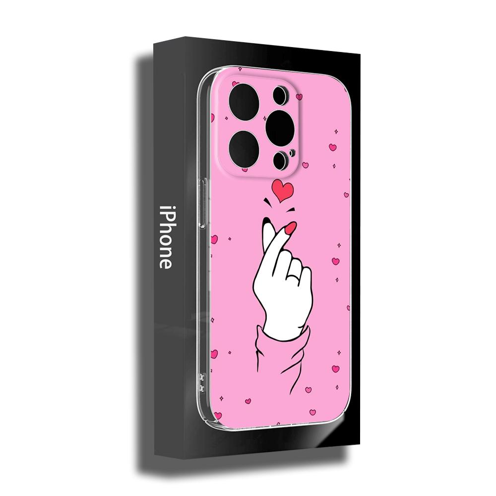 FOR IPhone 14 Fingertip Love Phone Case 14 11 12 Pro 8 7 14 Plus X Pro 14 MAX 13 MINI XR XS Iphone 14 13 Soft Phone Covers