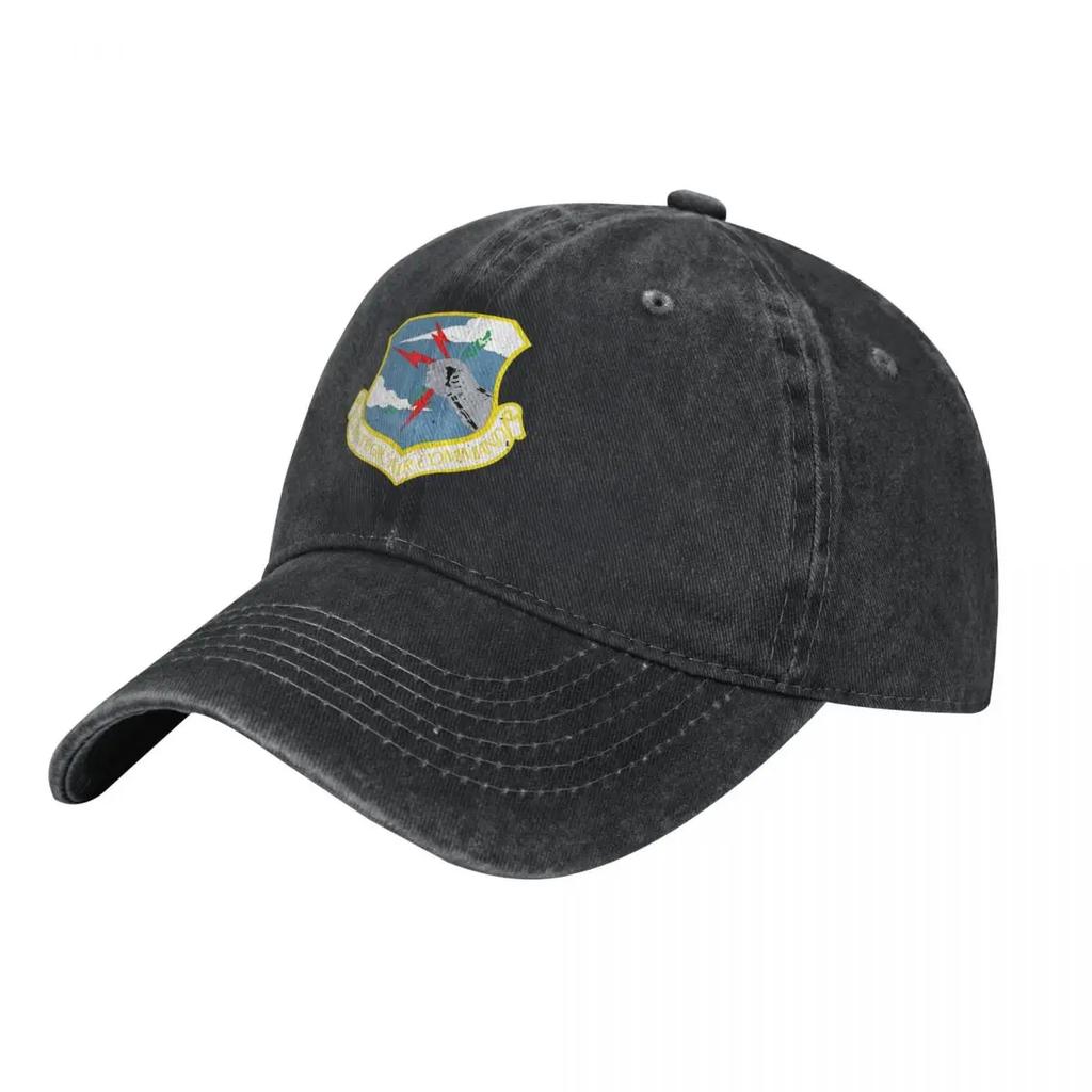 Vintage SAC Cold War Grunge Strategic Air Command demin Trucker Hat Outdoor Adventures Mens Cap Womens Baseball Cap