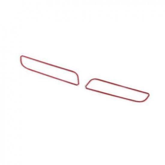 Cover Trim Middle Console Button 2016- Red Aluminum 2X For Benz E-Class W213