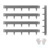Steel Landscape Edging 5 Packs 39 X 3in Rust-Resistant for Yard Dark Gray