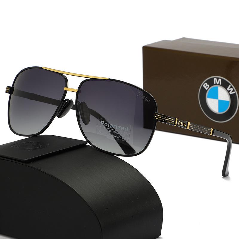 2026New BMW Polarized Sunglasses Fashion Trendy Large Frame Outdoor Color Changing Sports Sunscreen Sunglasses for Men and Women
