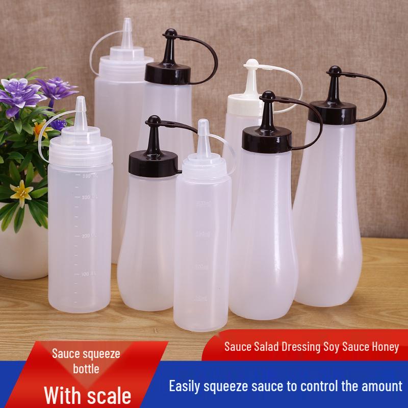 Thick Plastic Food-Grade Squeeze Bottle for Salad and Tomato Sauce