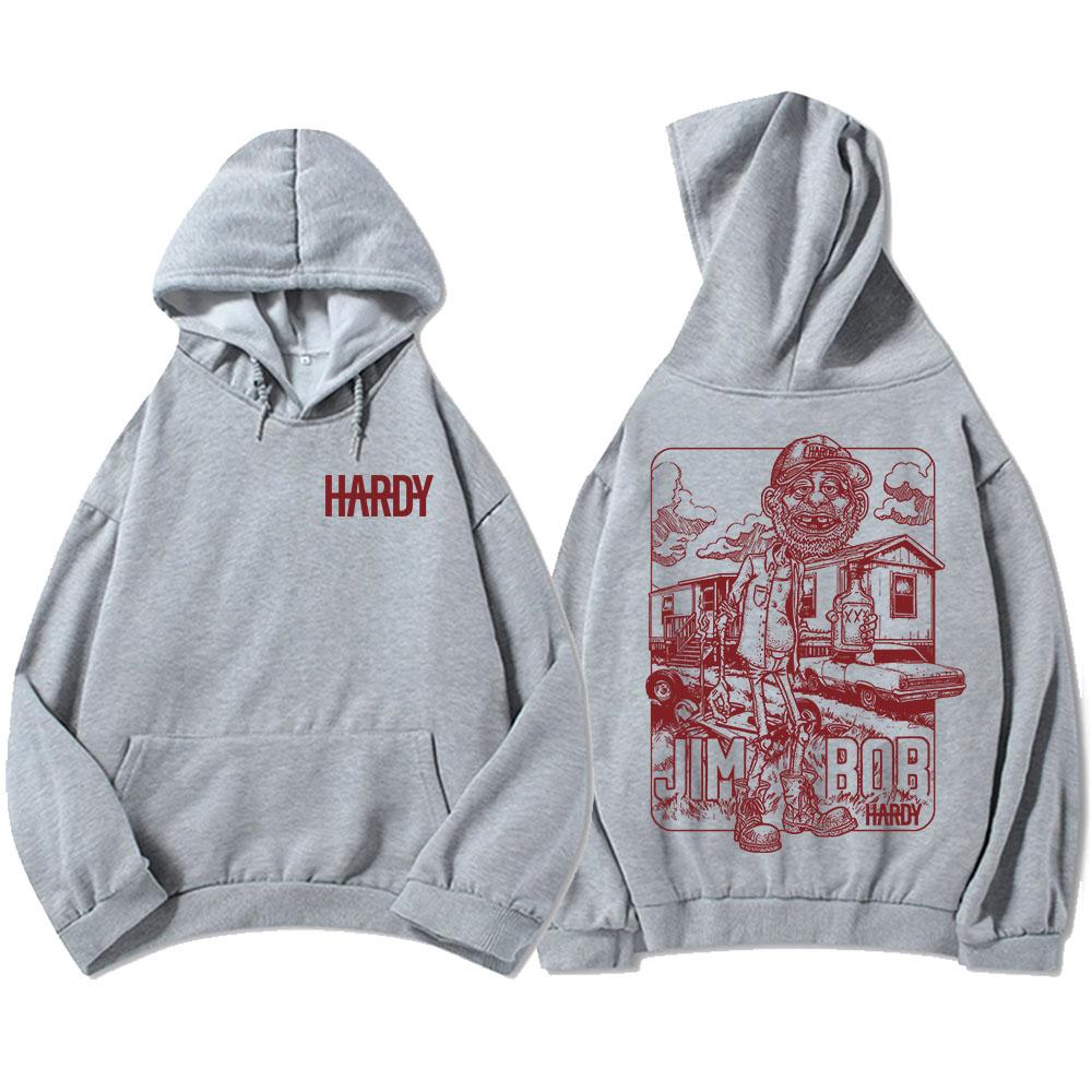 Jim Bob World Tour Mikina s dlouhým rukávem Módní mikiny s kapucí pro muže Unisex Streetwear Podzim Grafický potisk Pulovry