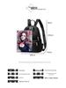 2024 Korean Style Women's Plaid Embroidered Travel Backpack