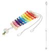 Chicken Xylophone Toy with Grind Stone Pendant Hens Coop Hanging Pecking Toys Accessory
