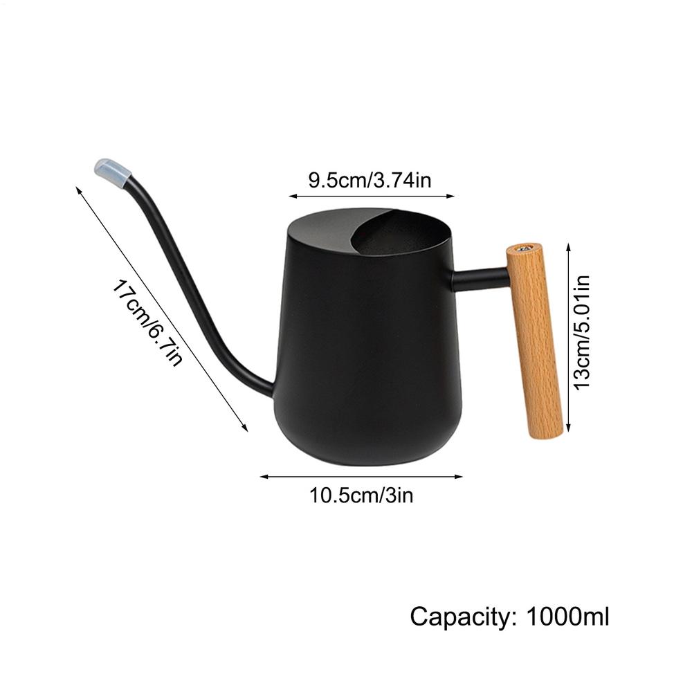 1L Watering Pot With Long Spout Indoor Plant Watering Kettle Stainless Steel Watering Can For Home Office Balcony Garden Plant