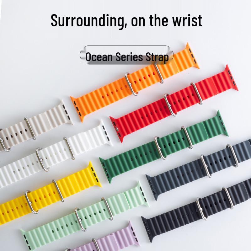 Apple Ocean Strap for iWatch 9/10 and Series 8/7/6 Bands