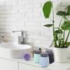uxcell Foam Soap Dispenser Ceramic Foam Soap Pump for Bathroom Blue 400ml/13.5oz